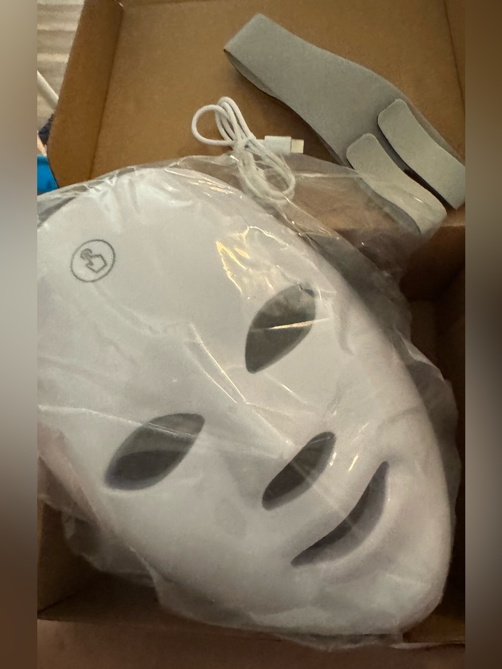 7-Color LED Facial Therapy Mask — White - Picture 2 of 2